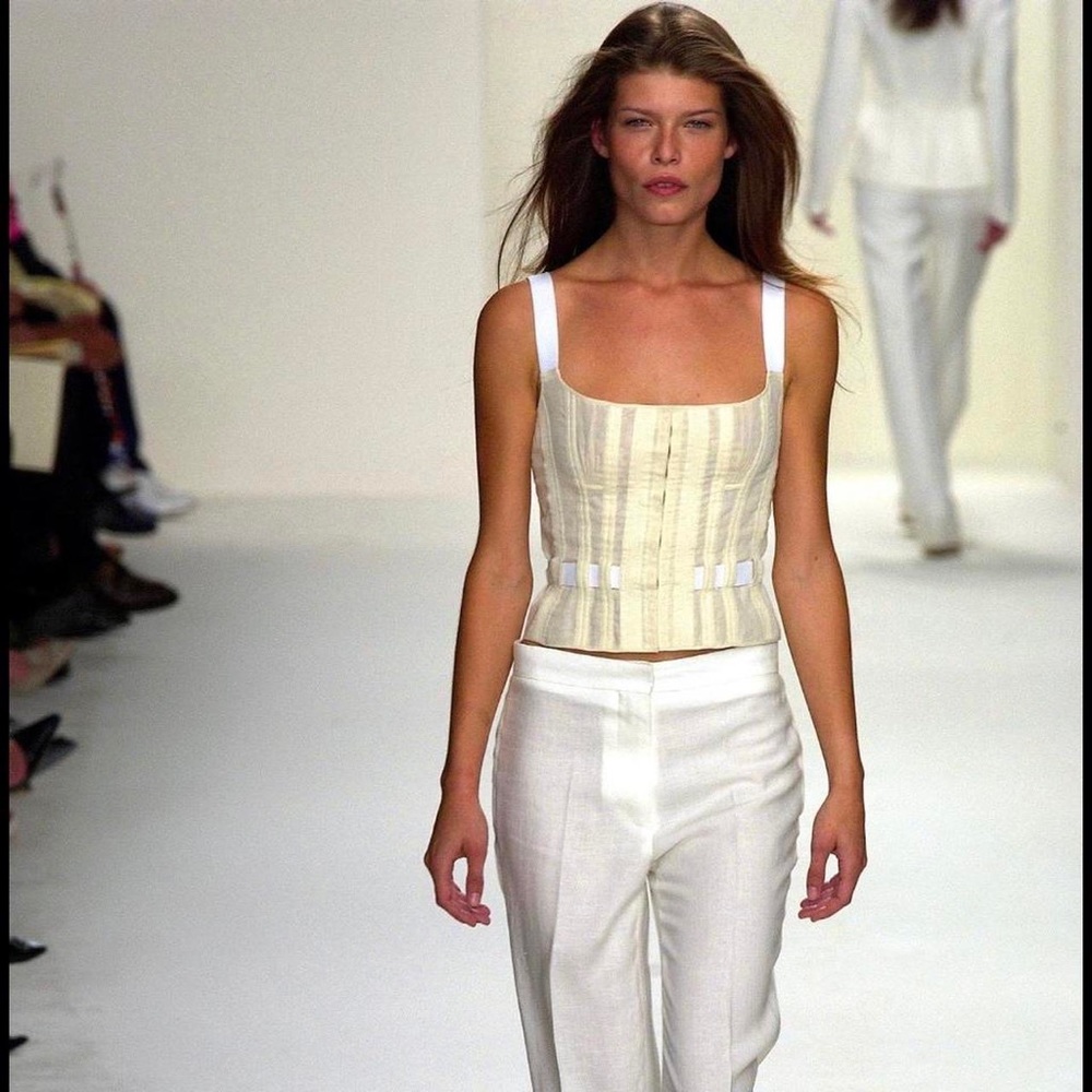 Calvin Klein Collection ss 2003 Bustier Corset Top